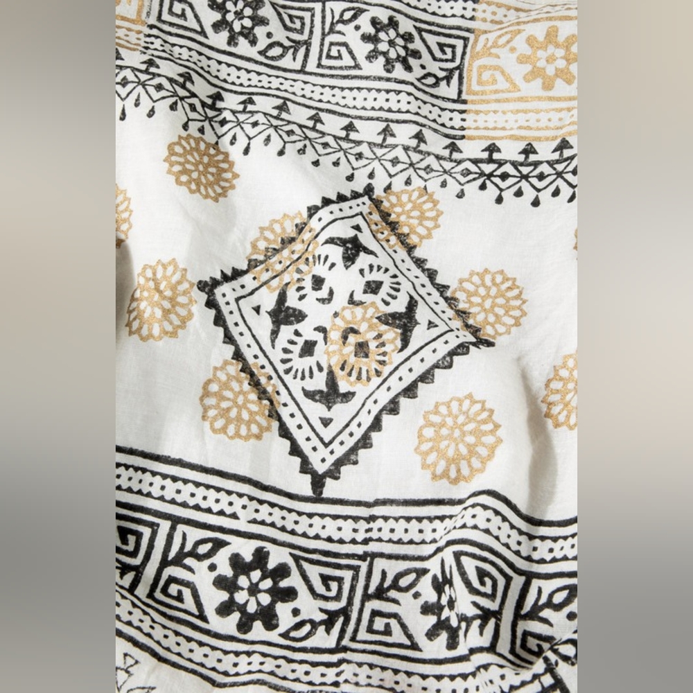 Hobo Beach Yoga Boho Chic Shoulder Bag - Handblock Paisley & Floral Printed - Picture 10 of 10